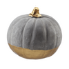 Cement Gilded Pumpkin - Medium