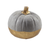 Cement Pumpkin with Gilded Base - Small