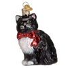 Old World Christmas Tuxedo Kitty Glass Ornament | Putti Christmas Canada
