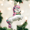 Old Word Christmas Prancing Unicorn Glass Ornament -  Christmas Decorations - Old World Christmas - Putti Fine Furnishings Toronto Canada - 2