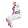 Old Word Christmas Prancing Unicorn Glass Ornament -  Christmas Decorations - Old World Christmas - Putti Fine Furnishings Toronto Canada - 1