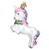 Old Word Christmas Prancing Unicorn Glass Ornament -  Christmas Decorations - Old World Christmas - Putti Fine Furnishings Toronto Canada - 3