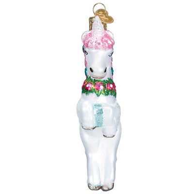 Old Word Christmas Prancing Unicorn Glass Ornament -  Christmas Decorations - Old World Christmas - Putti Fine Furnishings Toronto Canada - 4