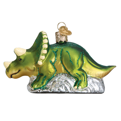 Old World Christmas Triceratops Christmas Ornament, OWC-Old World Christmas, Putti Fine Furnishings