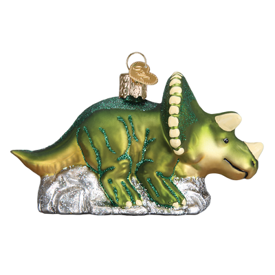 Old World Christmas Triceratops Christmas Ornament, OWC-Old World Christmas, Putti Fine Furnishings