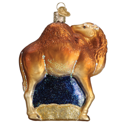 Old Word Christmas Camel Glass Ornament | Putti Christmas