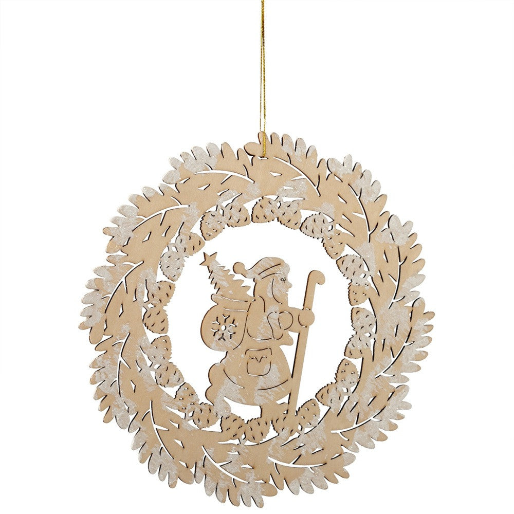  Santa Scene Ornament, MW-Midwest / CBK, Putti Fine Furnishings