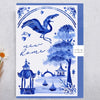 "New Home" Bird Flying Over Landscape Greeting Card