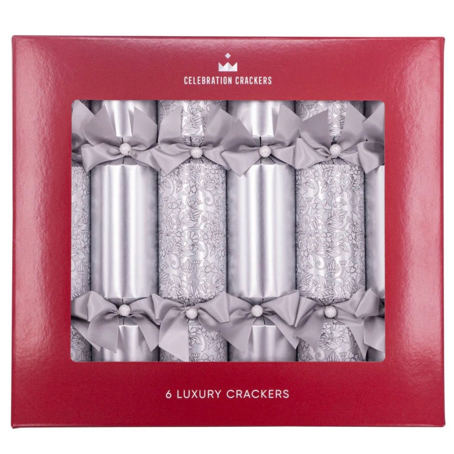 Celebration UK Silver Bossom Christmas Crackers | Putti Christmas Celebrations 