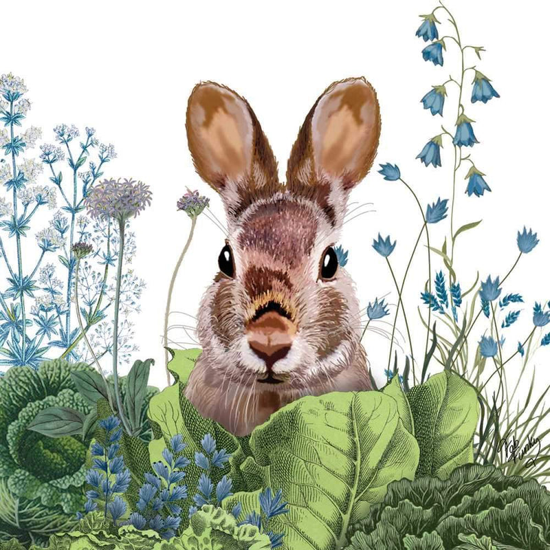"Chou Chou Bunny" Paper Napkin - Lunch | Putti Fine Furnishings