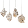 Mercury Glass Shell Ornaments, MW-Midwest / CBK, Putti Fine Furnishings