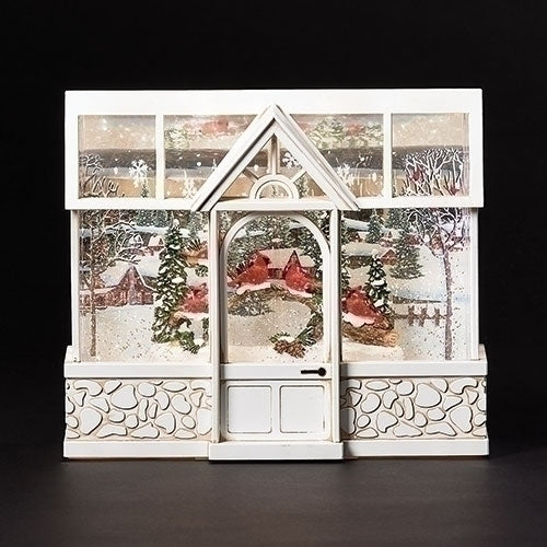 Roman Inc. Greenhouse with Cardinals and Perpetual Snow | Putti Christmas 