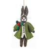 "Hector Christmas Hare" Felt Christmas Ornament