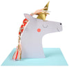 Meri Meri Unicorn with Colored Braid Greeting Card - Le Petite Putti Canada