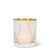 White with Gold Trees Tealight Holder - Small | Putti Christmad Celebrations 