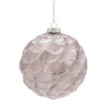 Large Pale Pink Web Glass Ball Ornament
