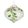 Mistletoe Glass Onion Ornament  | Putti Christmas Canada