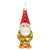 Garden Gnome Glass Ornament