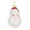 Winking Santa Glass Ornament