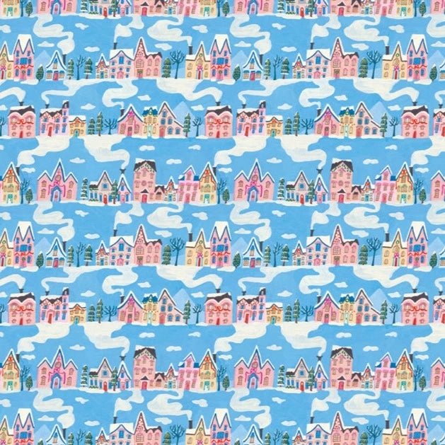 Little Pink Houses Christmas Wrapping Paper Rolls | Putti christmas Canada 