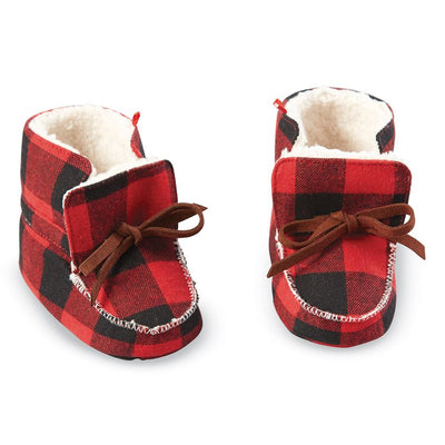 Mud Pie Buffalo Check Booties, MP-Mud Pie, Putti Fine Furnishings