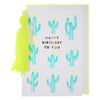 Meri Meri Cactus and Tassel Birthday Card, MM-Meri Meri UK, Putti Fine Furnishings