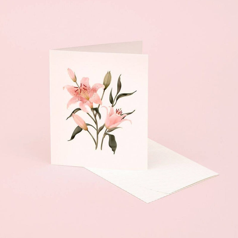 Botanical Scented Card - Oriental Lily