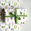 Rainbow of Spring Flowers Wrapping Paper Roll
