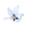 White Dove Ornament with Gold and Blue Decoration | Putti Christmas