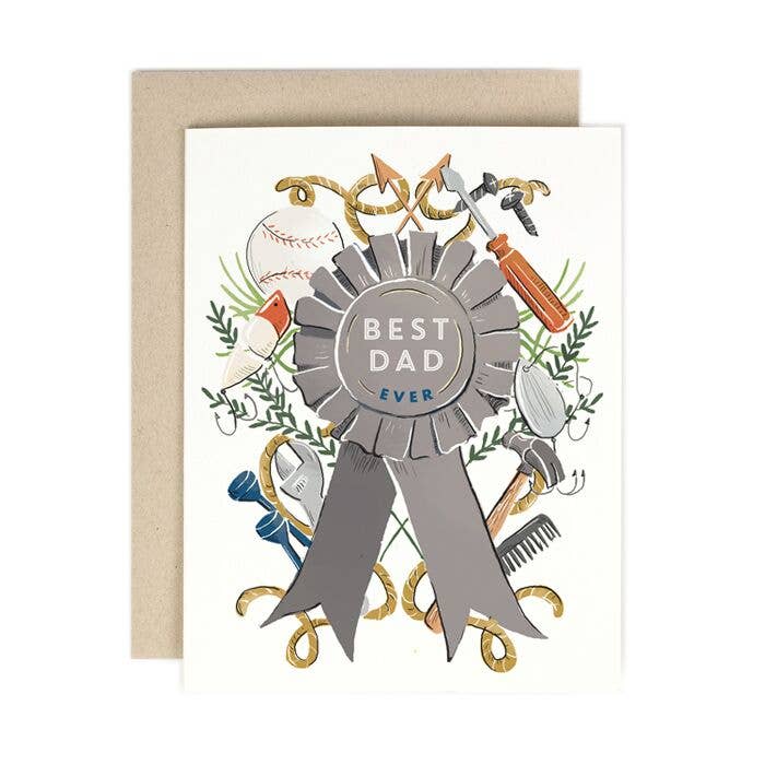 "Best Dad Ever" Greeting Card