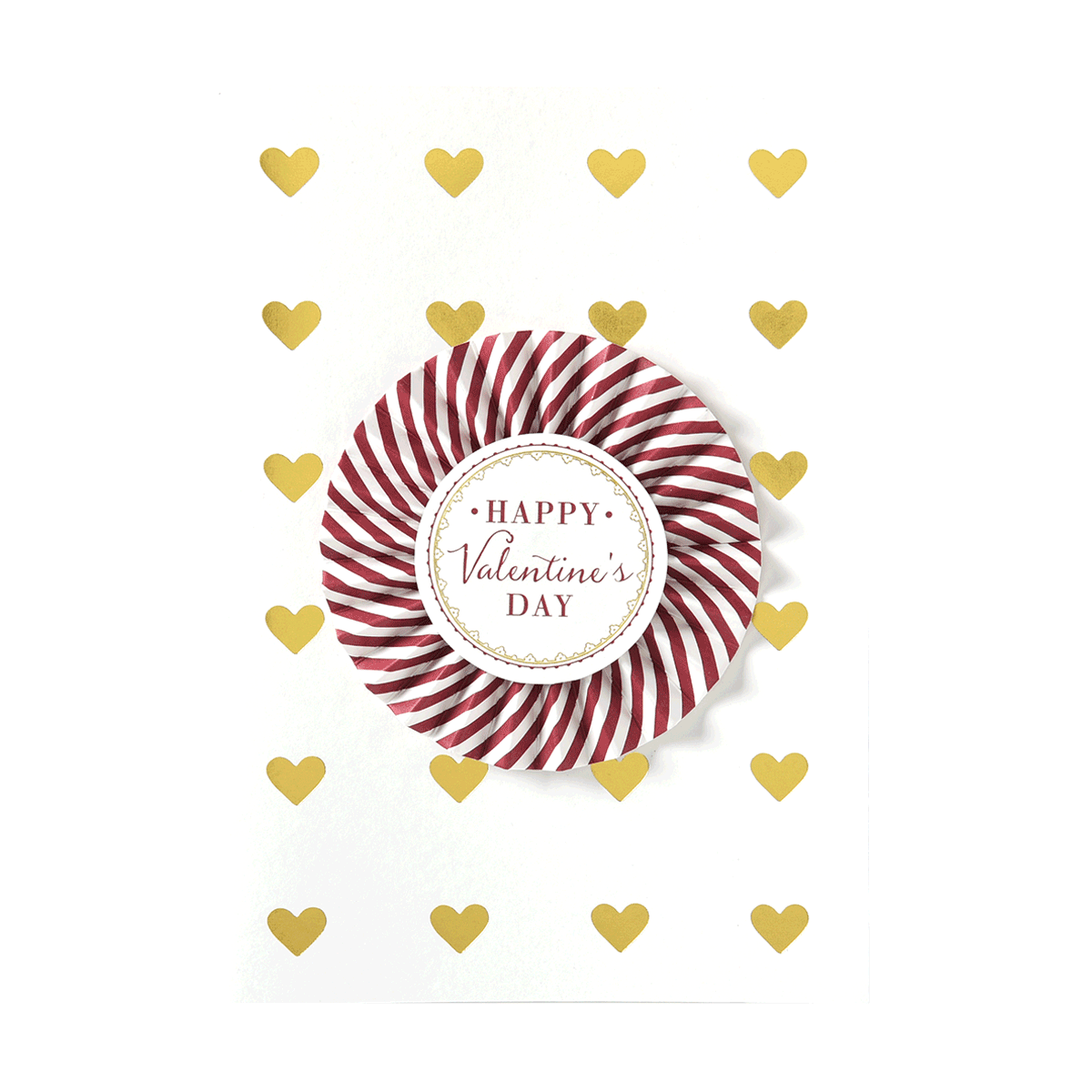 Anna Griffin Valentine's Day Pleated Wheel Greeting Card
