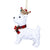 Royal Balmoral West Highland Terrier with Crown Christmas Ornament | Putti Canada