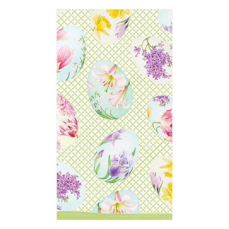 Floral Decorated Eggs Paper Napkin - Guest | Putti Easter Celebrations 