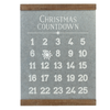 "Christmas Countdown" Galvanized Metal Advent Calendar | Putti Christmas