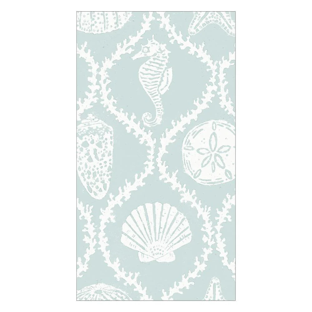 Aqua Seychelles Paper Guest Towel Napkins | Putti Celebrations Canada