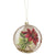 Poinsettia Glass Disc Ornament | Putti Christmas Celebrations 