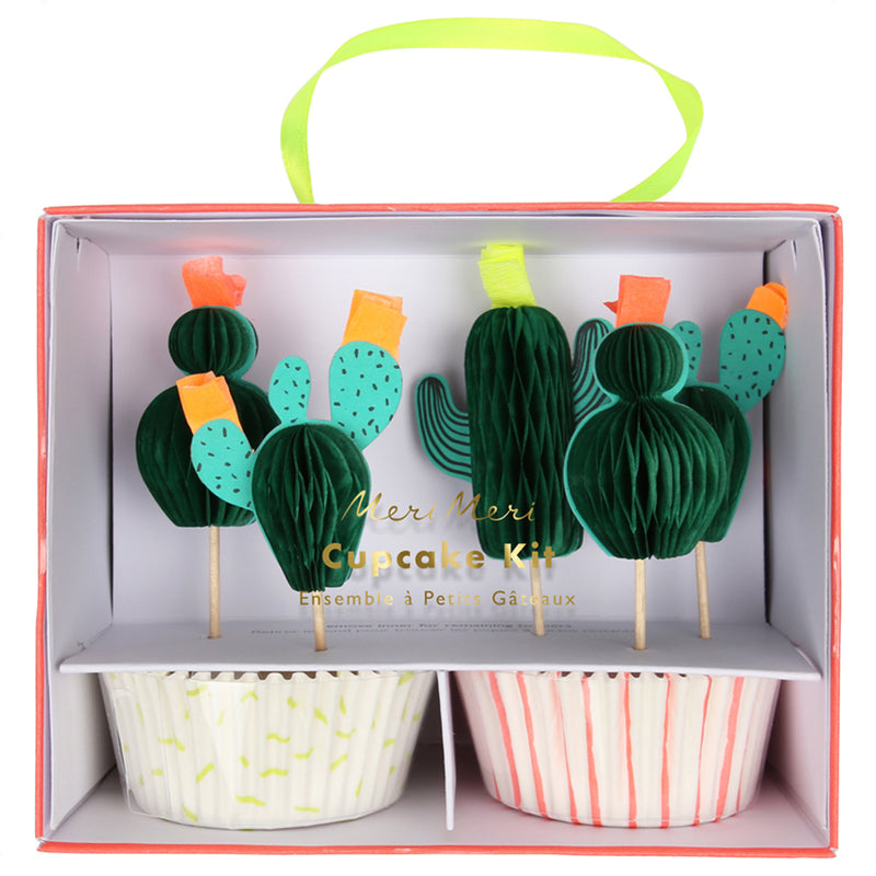  Meri Meri "Cactus" Cupcake Kit, MM-Meri Meri UK, Putti Fine Furnishings