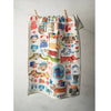 Bon Artis Cotton Tea Towel - Painted Dogs | Putti Fine Furnishings