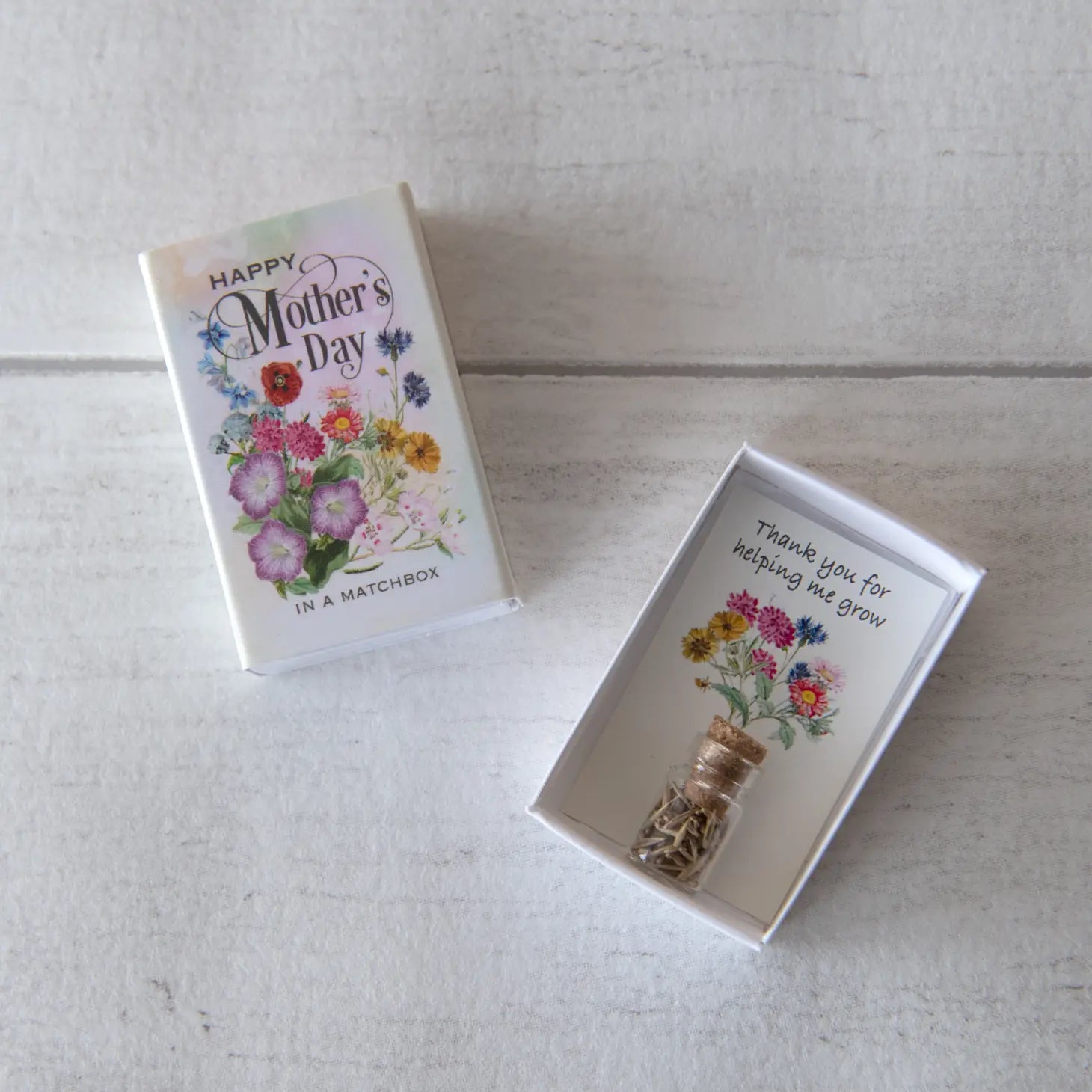 "Mother's Day" Wild Flower Seeds In A Matchbox