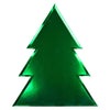 Meri Meri Green Foil Christmas Tree Paper Plates | Putti Christmas Toronto Canada