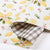Lemon Floral & Grey Gingham Wrapping Paper