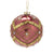 Dusty Rose Glass Ball Ornament