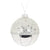 Silver Fancy Ball Glass Ornament
