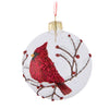Cardinal Glass Ball Ornament | Putti Christmas Celebrations