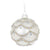 White Fancy Swag Glass Ball Ornament | Putti Christmas Canada 