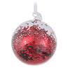 Red Sequin Blown Glass Ball Ornament | Putti Christmas Celebrations
