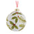 Holly Leaf Glass Ball Ornament | Putti Christmas Celebrations