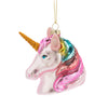 Rainbow Unicorn Glass Ornament | Putti Christmas Celebrations