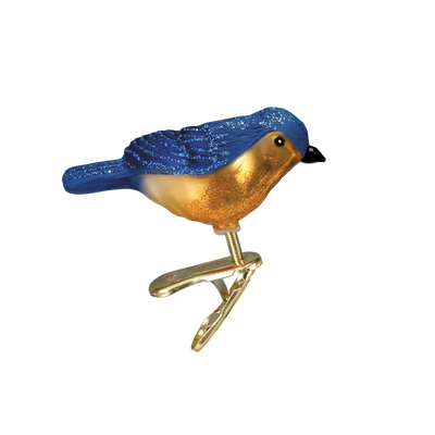 Old Word Christmas Assorted Mini Songbirds Glass Ornament