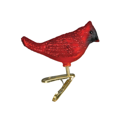 Old Word Christmas Assorted Mini Songbirds Glass Ornament